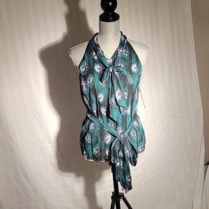 SCOOP Halter Neck Tie Top, Size: XS, NWT